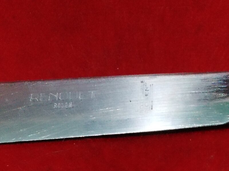 Caseta rara cu 10 cutite franceze Maison Renoult J. Thiroux, anii 1920